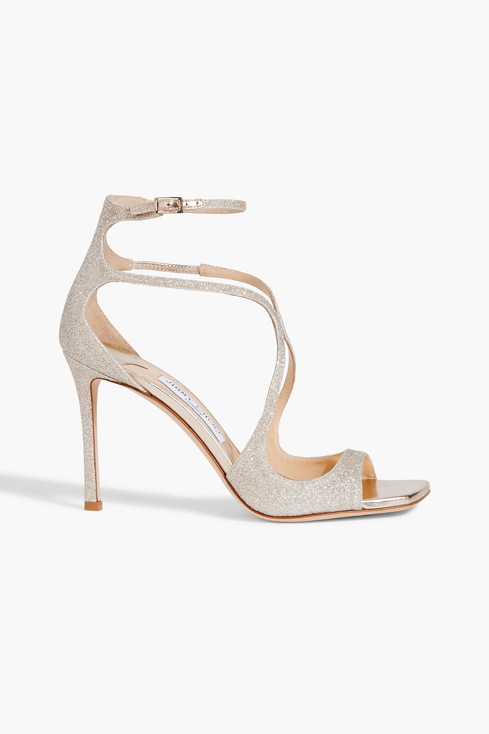 Azia glittered suede sandals