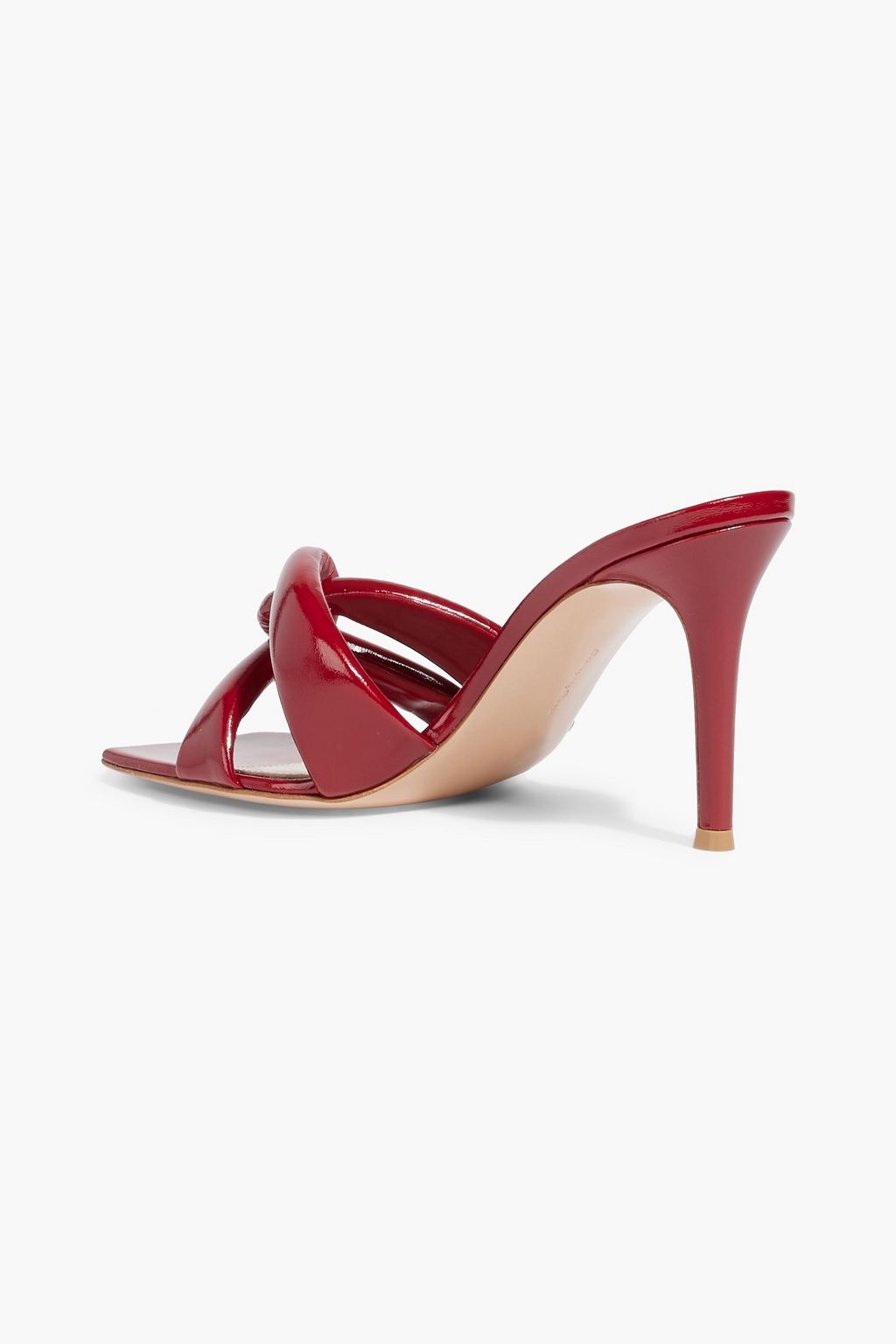 GIANVITO ROSSI Amour twisted patent-leather mules