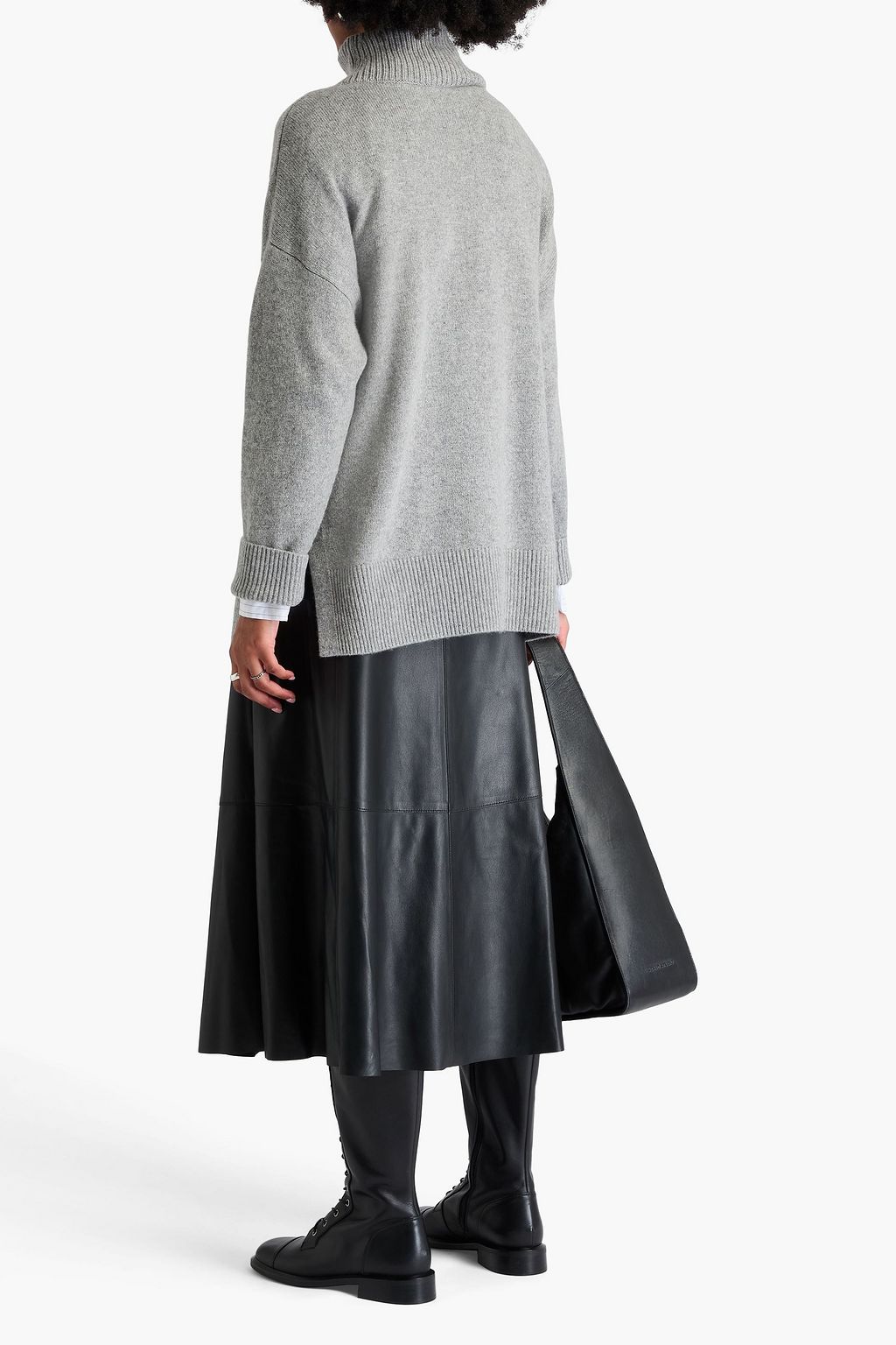 VINCE. Wool and cashmere-blend turtleneck sweater