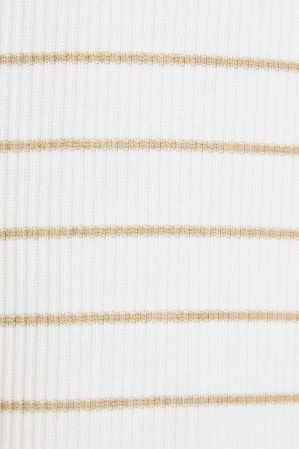 VINCE. Striped ribbed jersey top