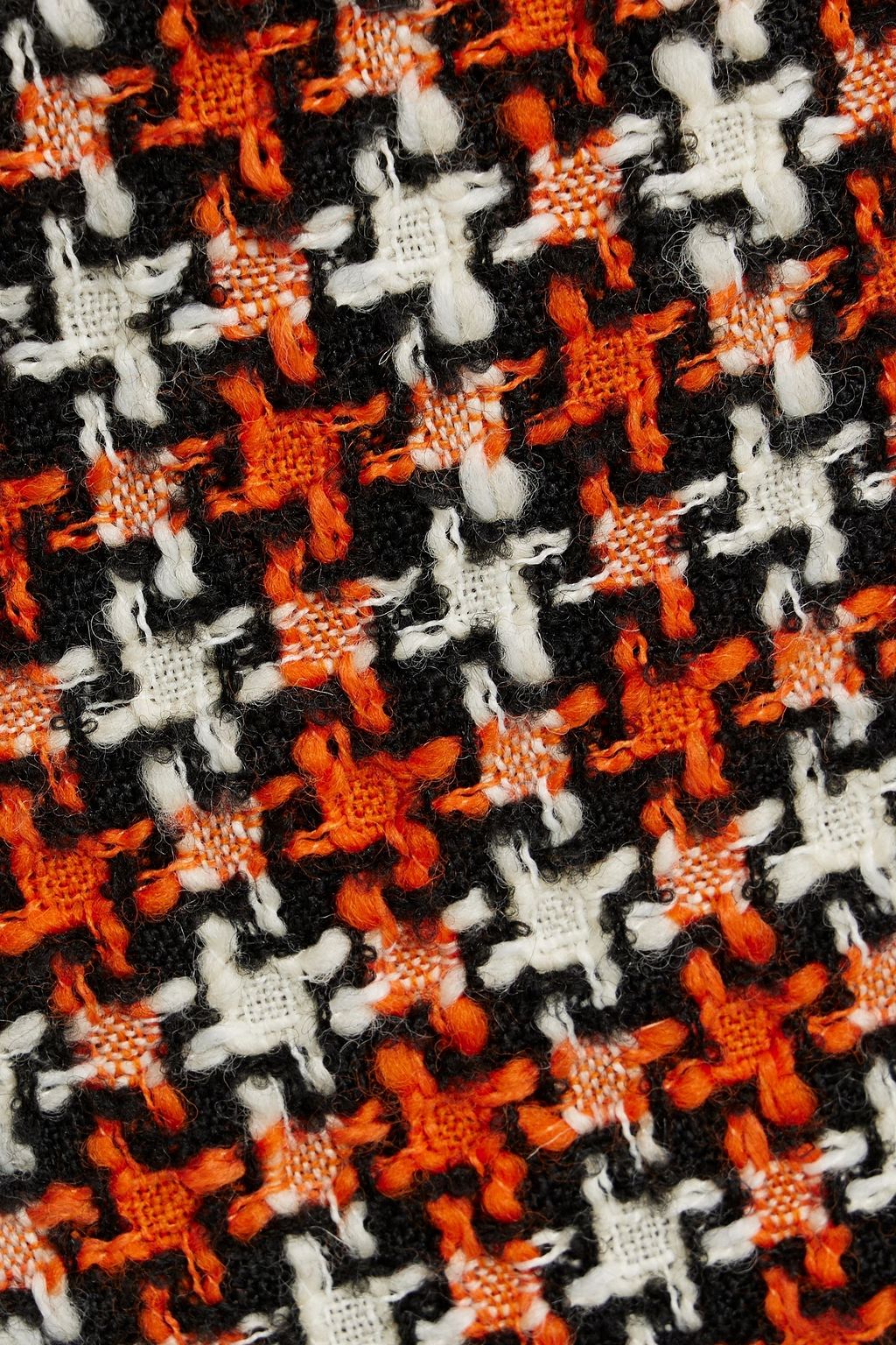 VALENTINO GARAVANI Houndstooth wool-blend tweed mini skirt