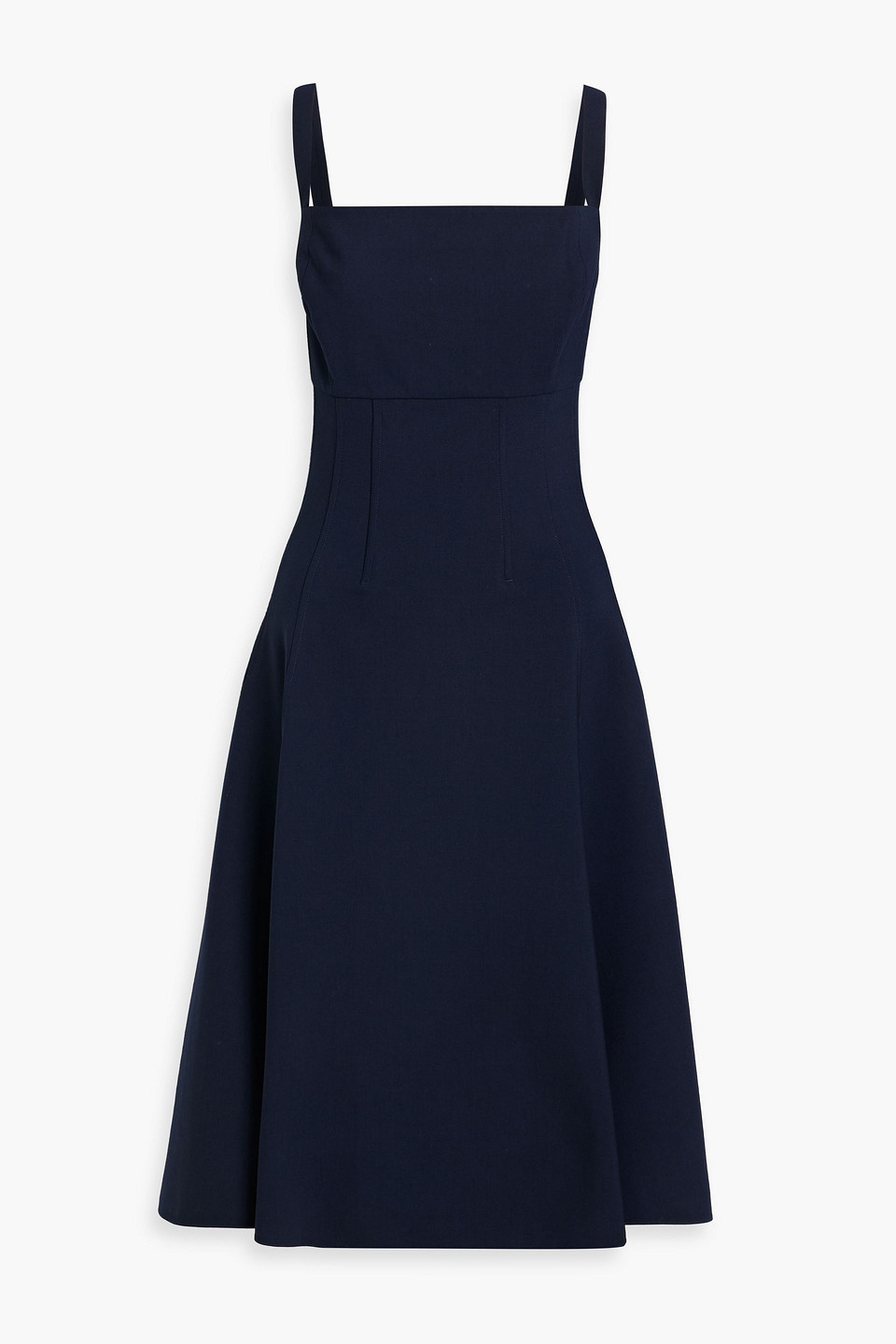 Grain de poudre wool-blend dress