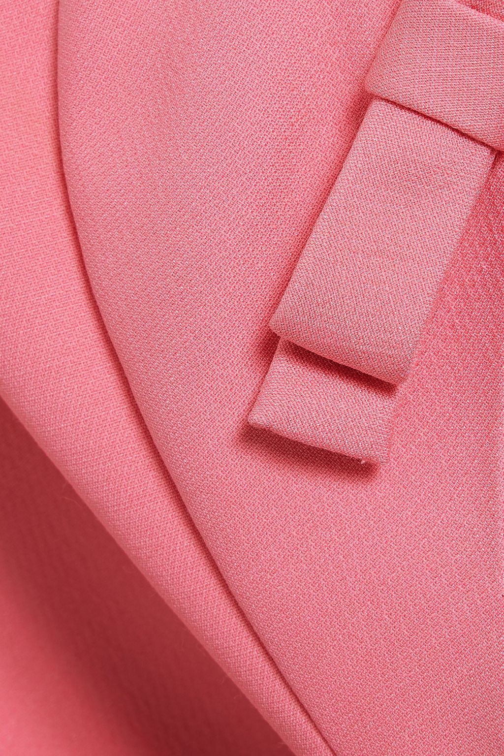 VALENTINO GARAVANI Bow-detailed wool and silk-blend crepe mini dress