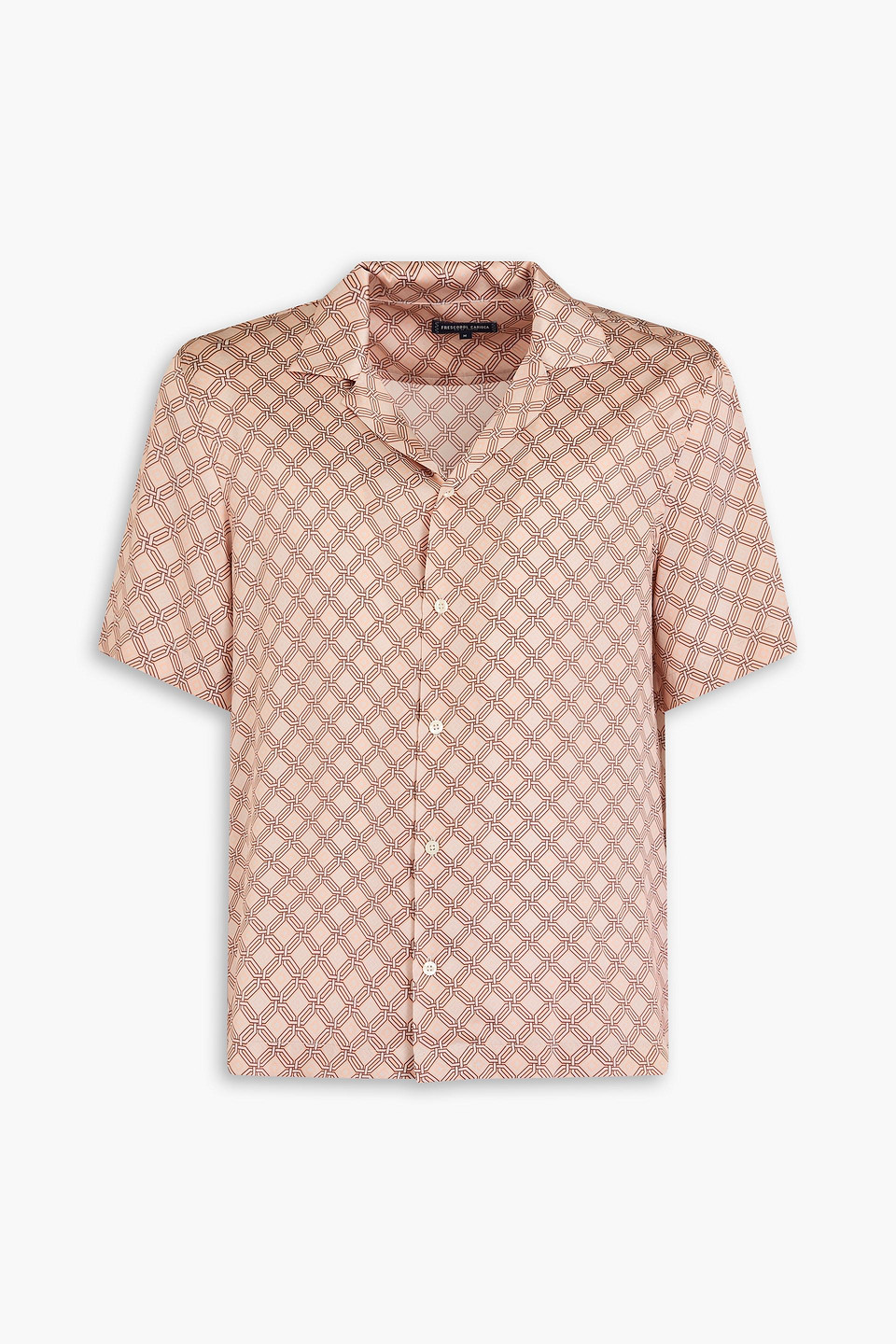 Frescobol Carioca Roberto Printed Silk-satin Shirt