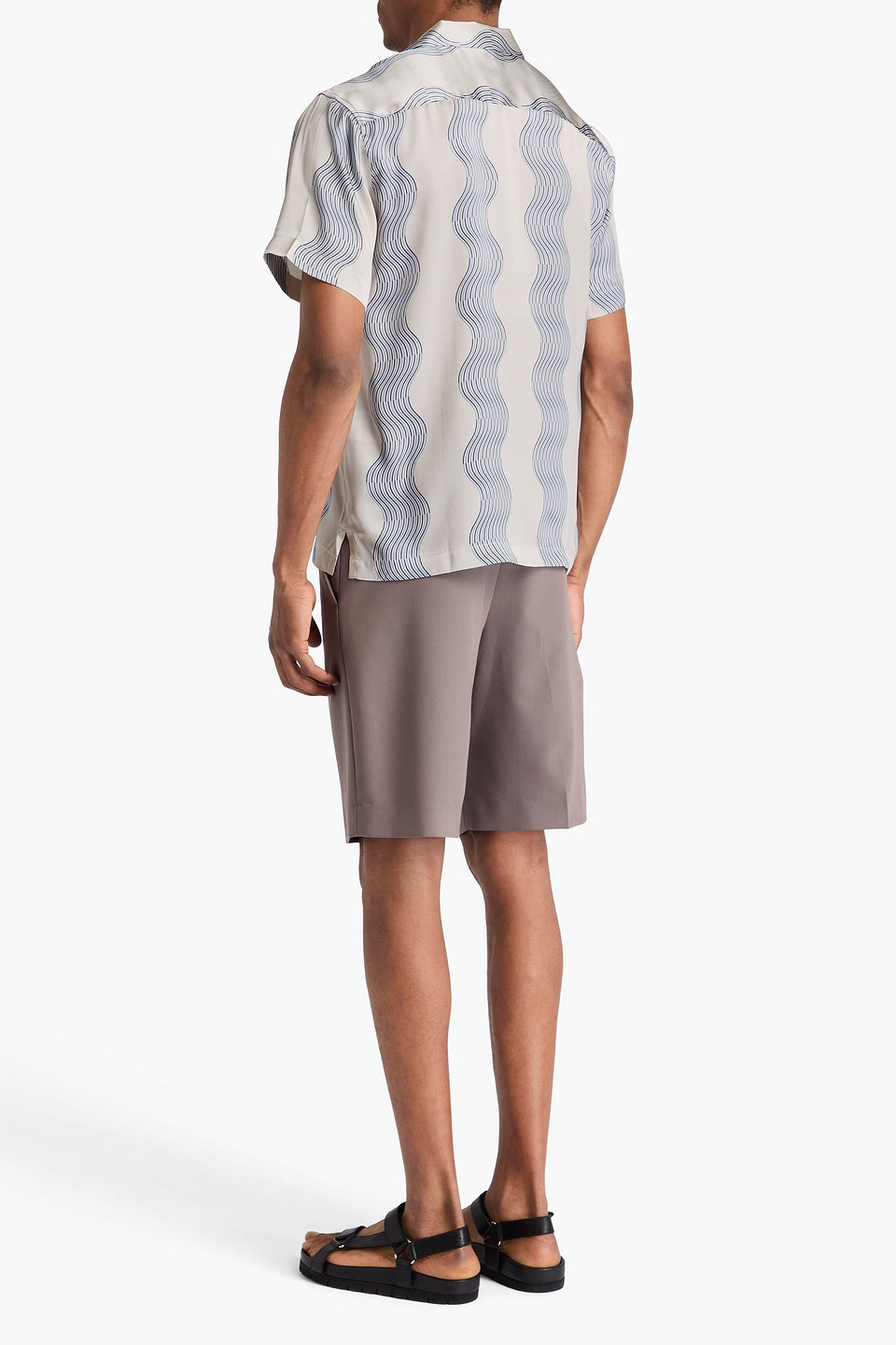 Frescobol Carioca Roberto Printed Silk-satin Shirt