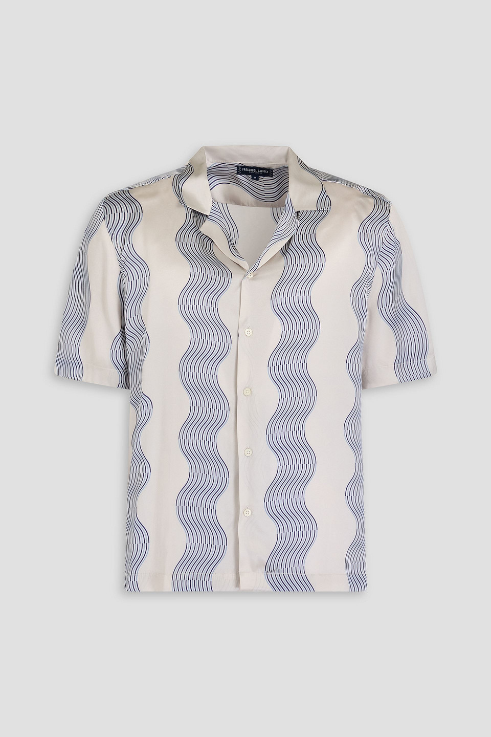 Frescobol Carioca Roberto Printed Silk-satin Shirt