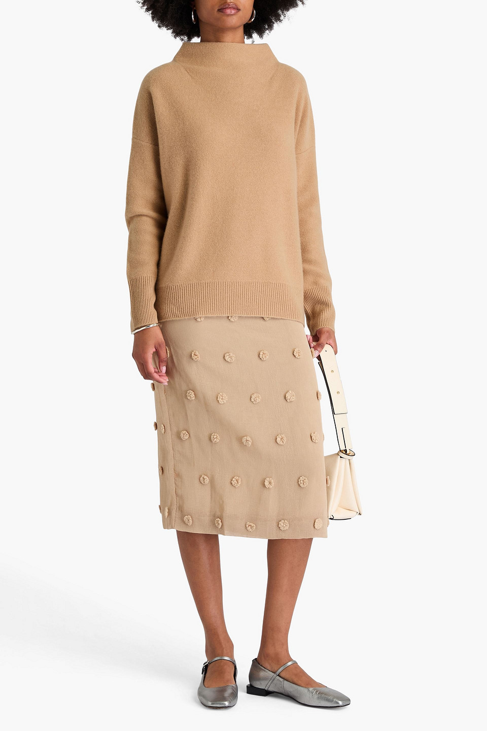 Vince Cashmere Turtleneck Sweater In Neutral