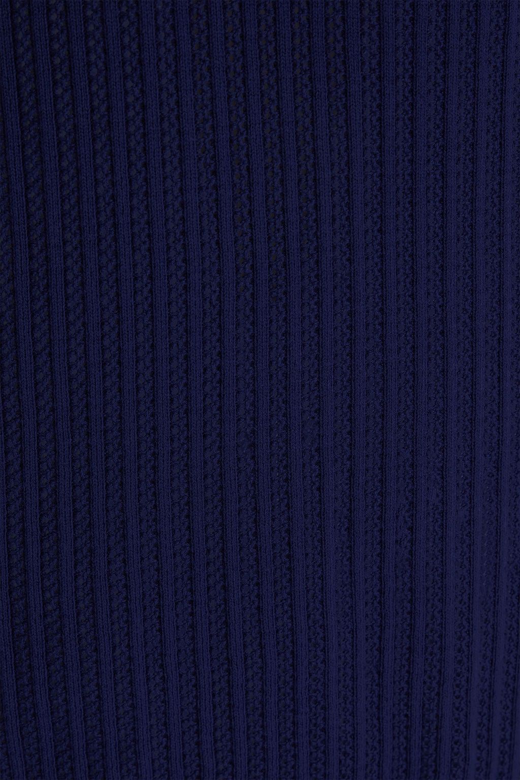 FRESCOBOL CARIOCA Rino pointelle-knit cotton polo shirt