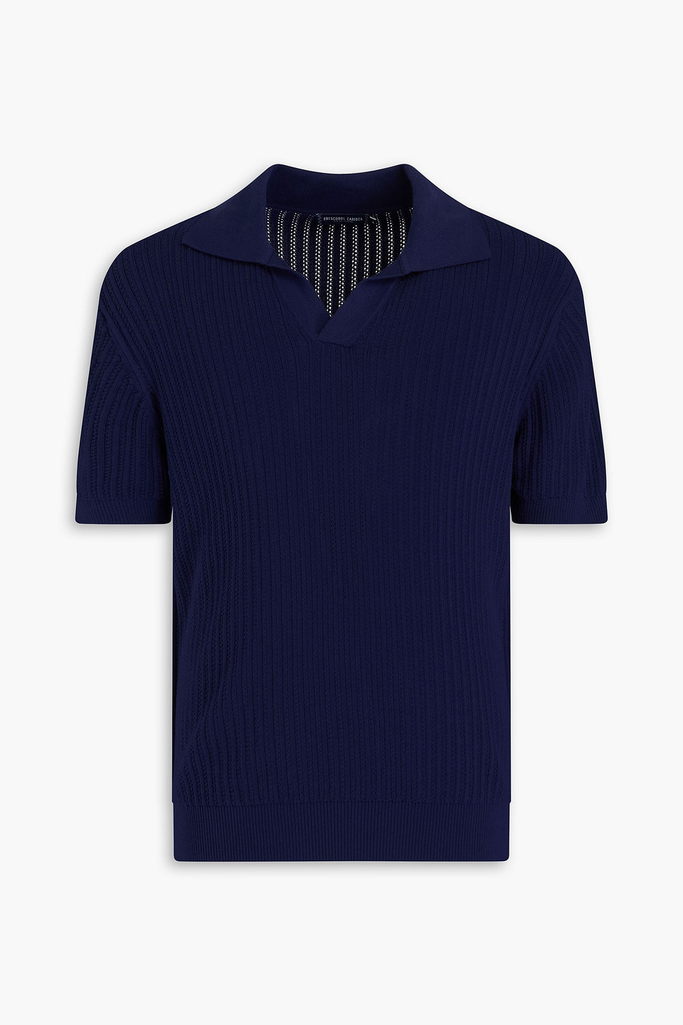 Rino ribbed cotton polo shirt