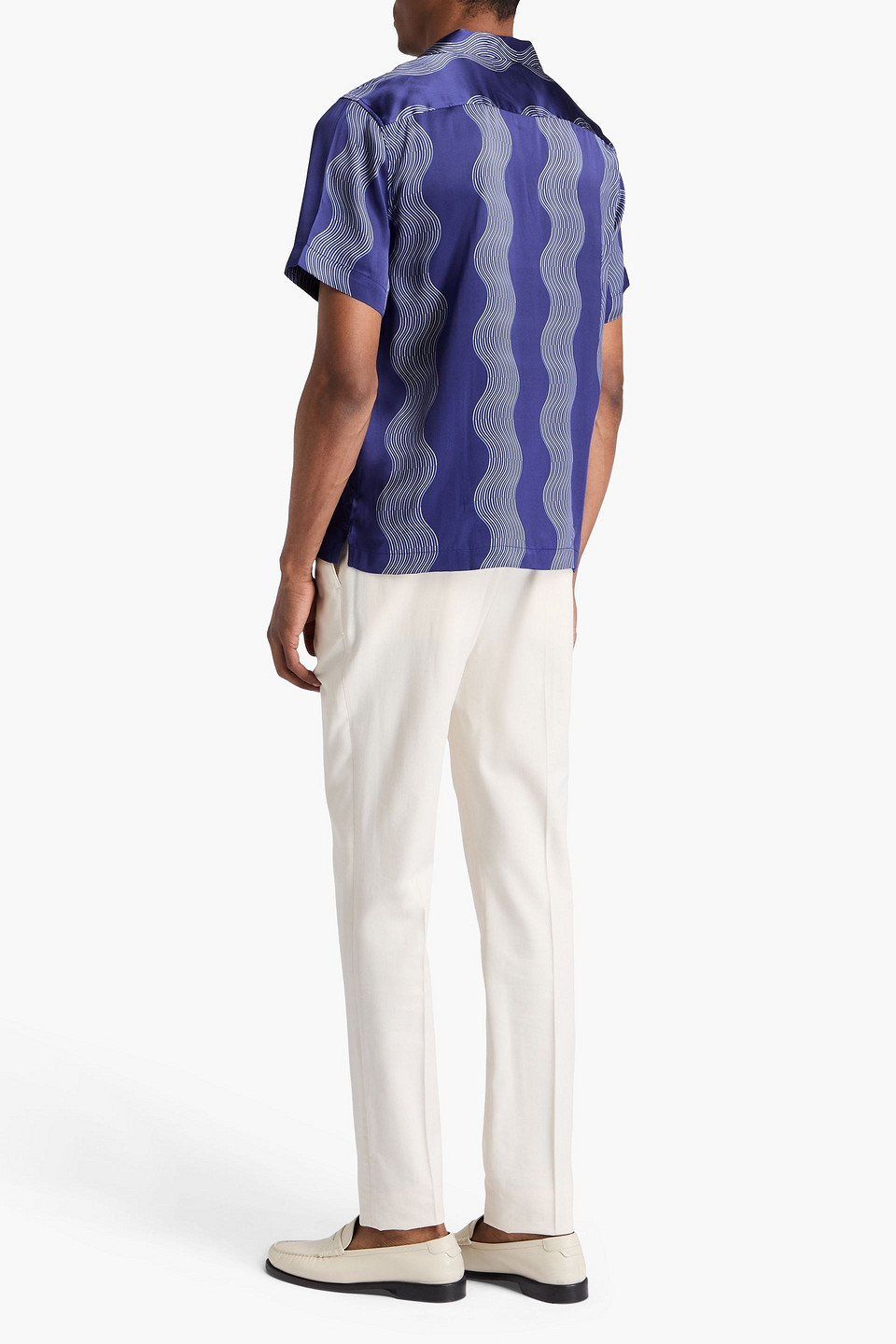 Frescobol Carioca Roberto Printed Silk-satin Shirt