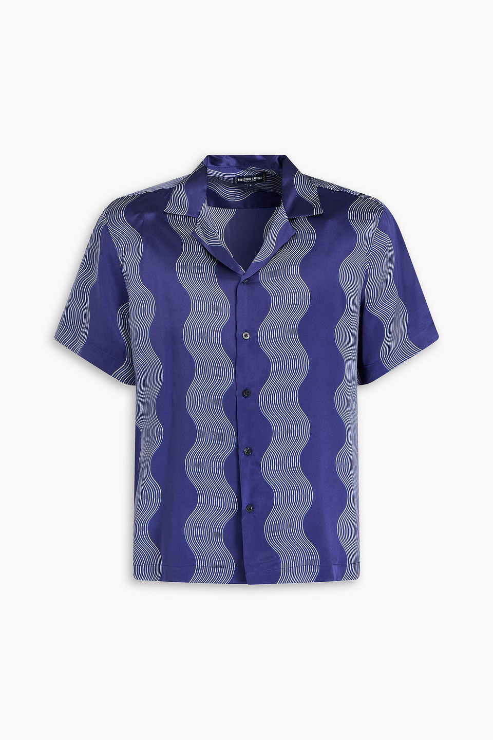 Frescobol Carioca Roberto Printed Silk-satin Shirt