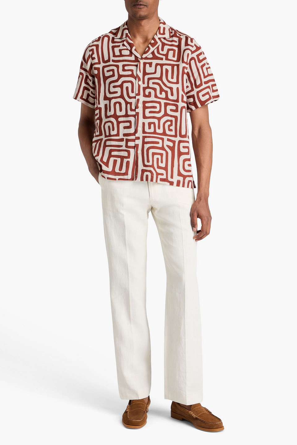 Frescobol Carioca Roberto Linen Shirt