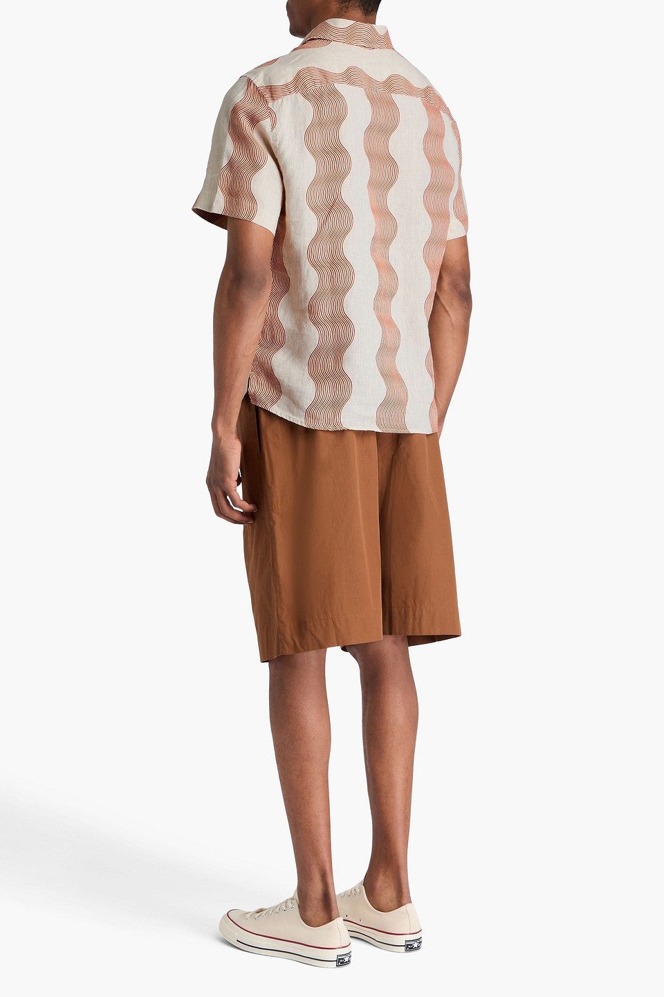 Frescobol Carioca Castro Printed Linen Shirt