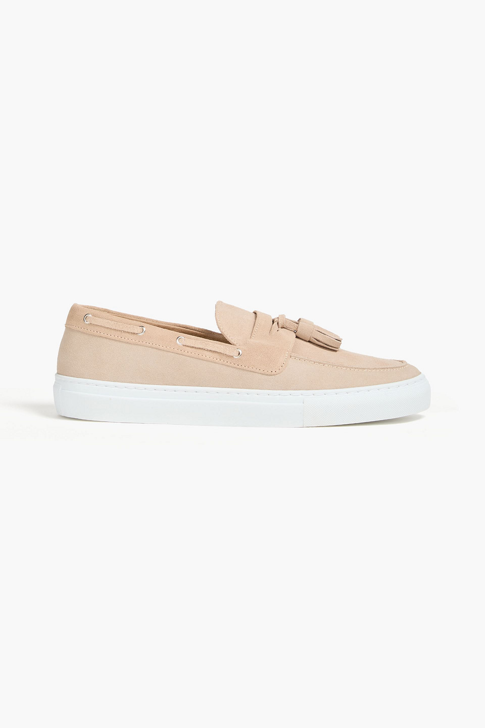 Frescobol Carioca Monta Tasseled Suede Boat Shoes