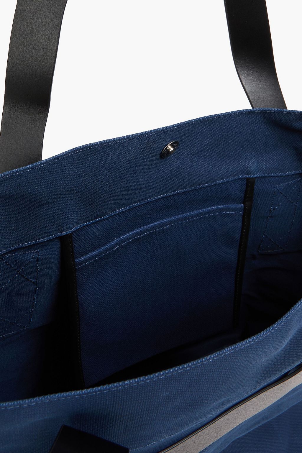 FRESCOBOL CARIOCA Costa leather-trimmed canvas tote