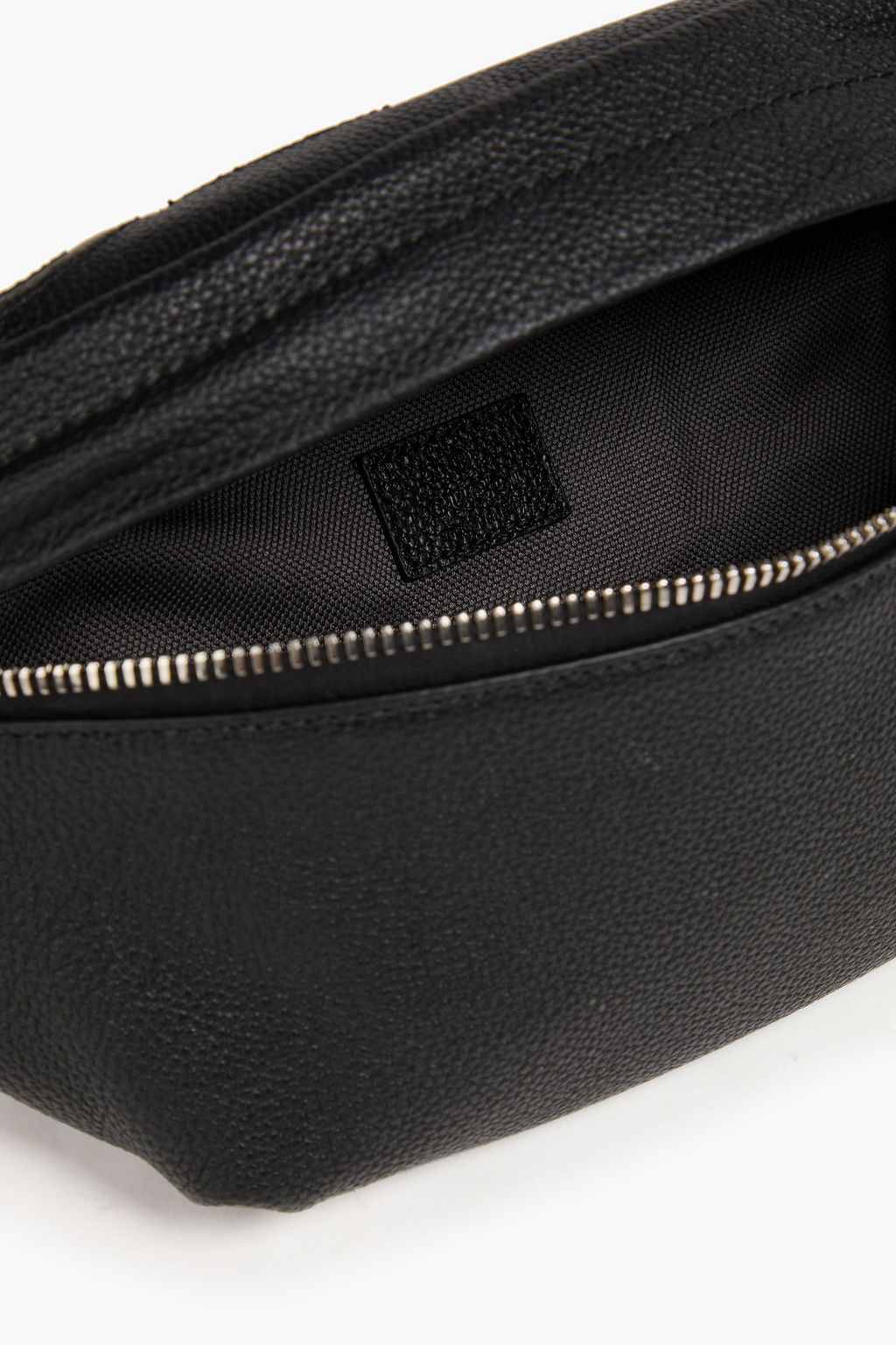 GUCCI Pebbled-leather and coated-canvas belt bag