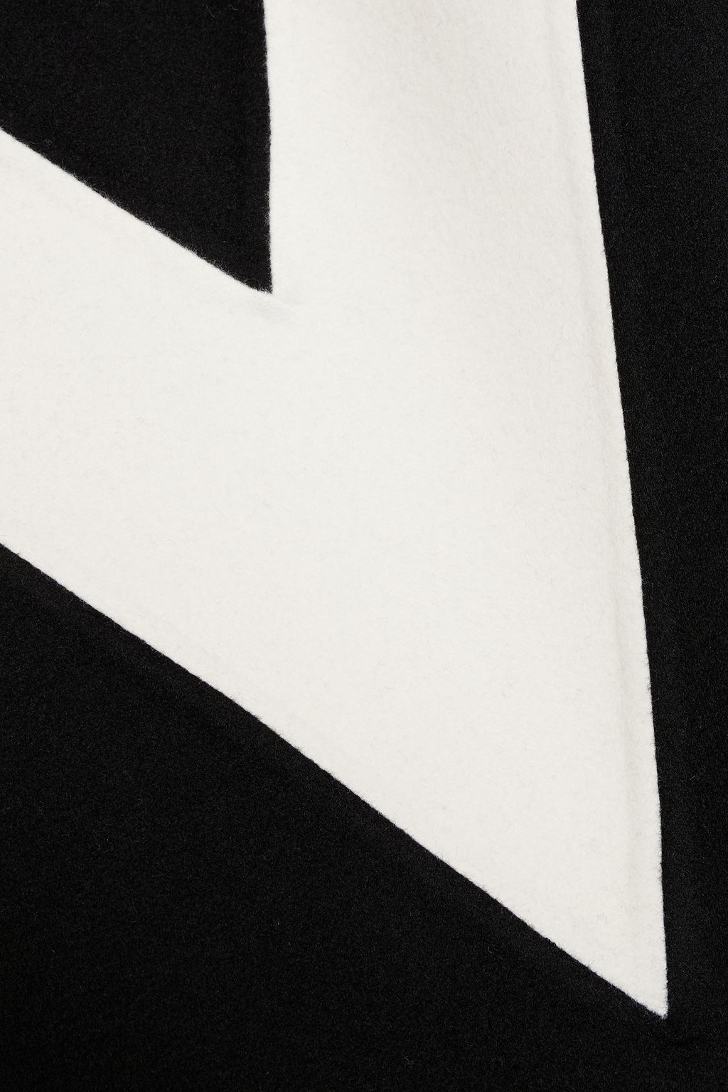 VALENTINO GARAVANI Two-tone wool and cashmere-blend poncho