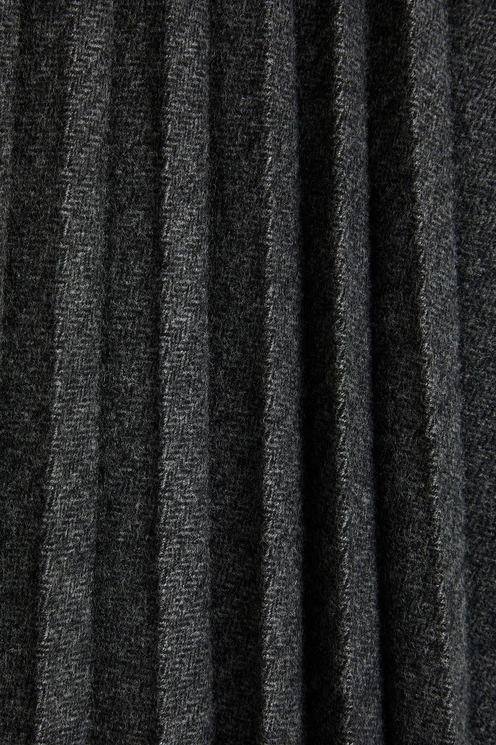 VINCE. Pleated herringbone flannel skirt