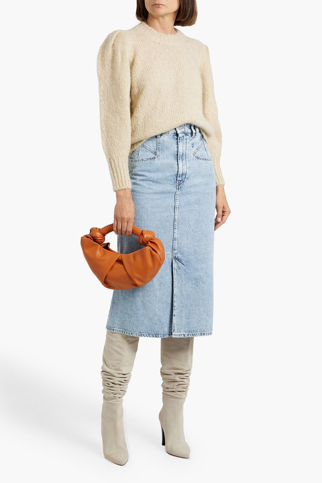 ISABEL MARANT Dipoma denim midi skirt