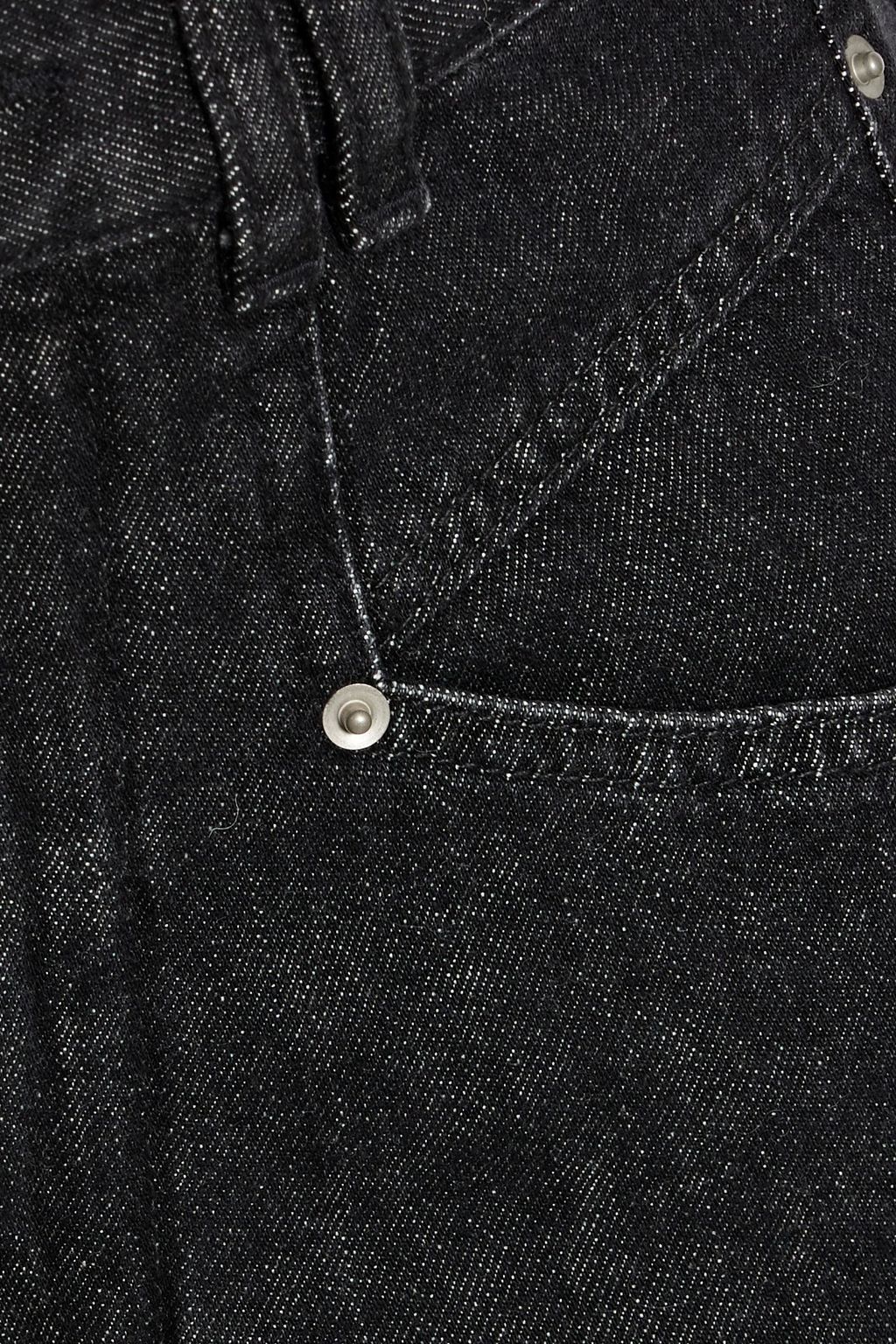 ISABEL MARANT Dilali cropped high-rise straight-leg jeans