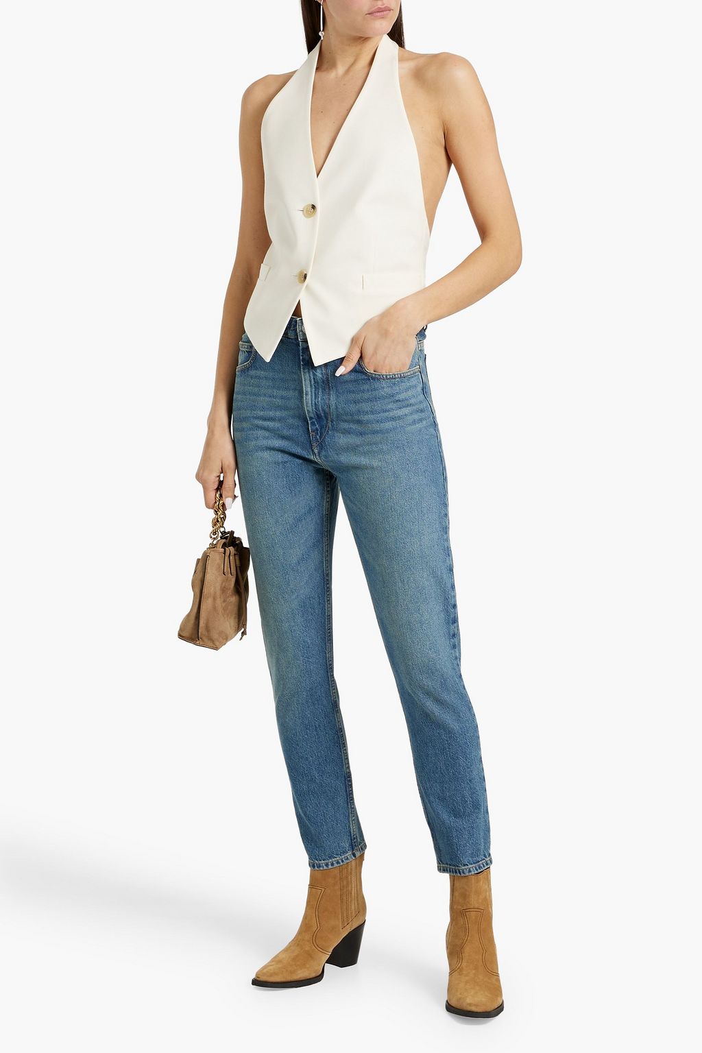 MARANT ÉTOILE Neaj high-rise slim-leg jeans