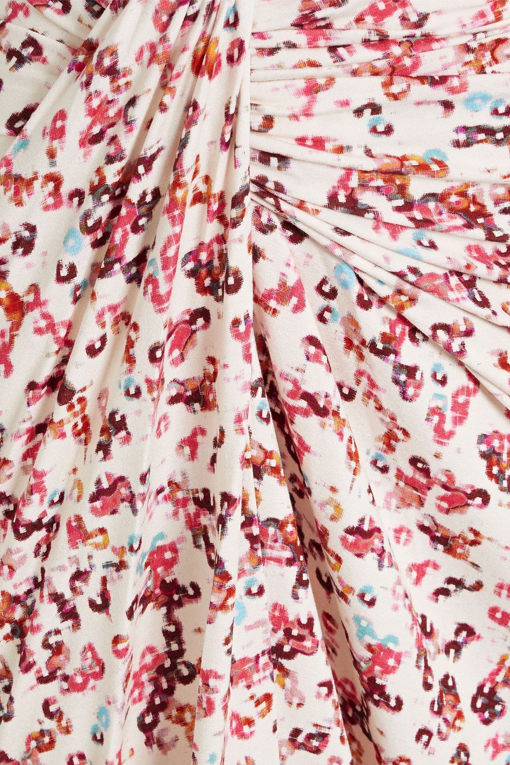 MARANT ÉTOILE Jeldia draped printed stretch-jersey midi skirt