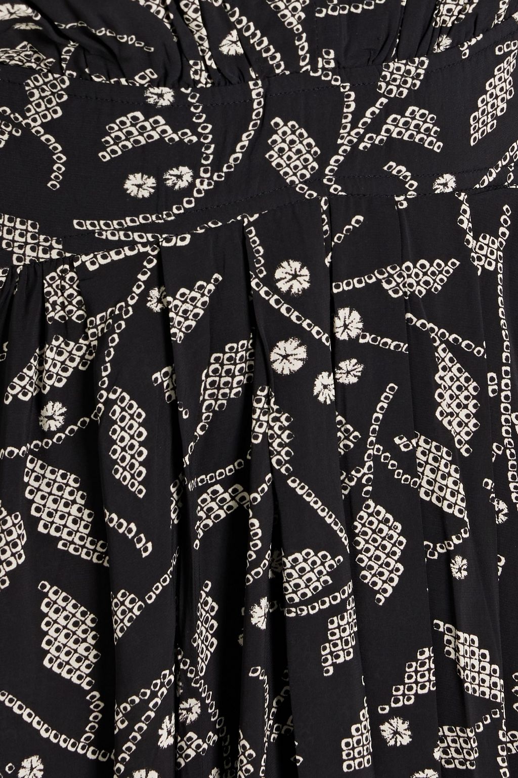 MARANT ÉTOILE Almeya pleated printed crepe midi dress