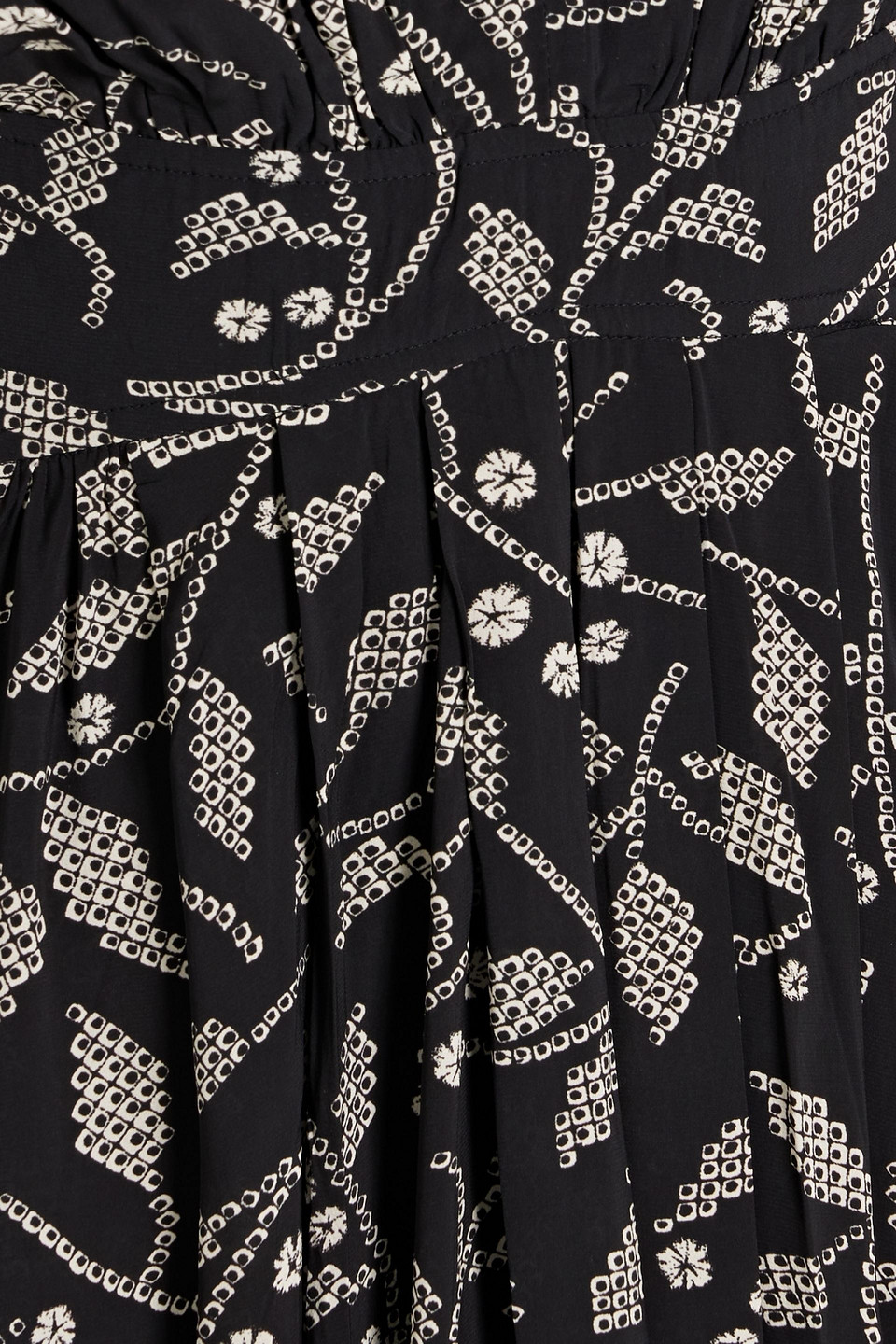 ISABEL MARANT ÉTOILE ALMEYA PLEATED PRINTED CREPE MIDI DRESS