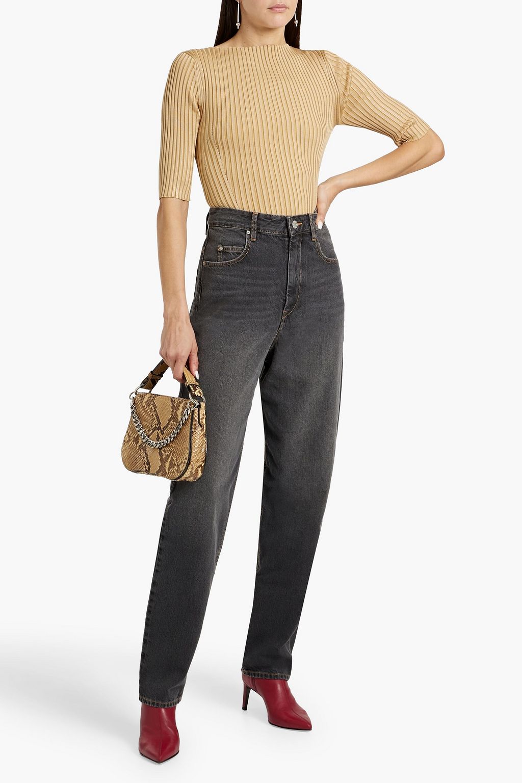 MARANT ÉTOILE Corsy high-rise tapered jeans
