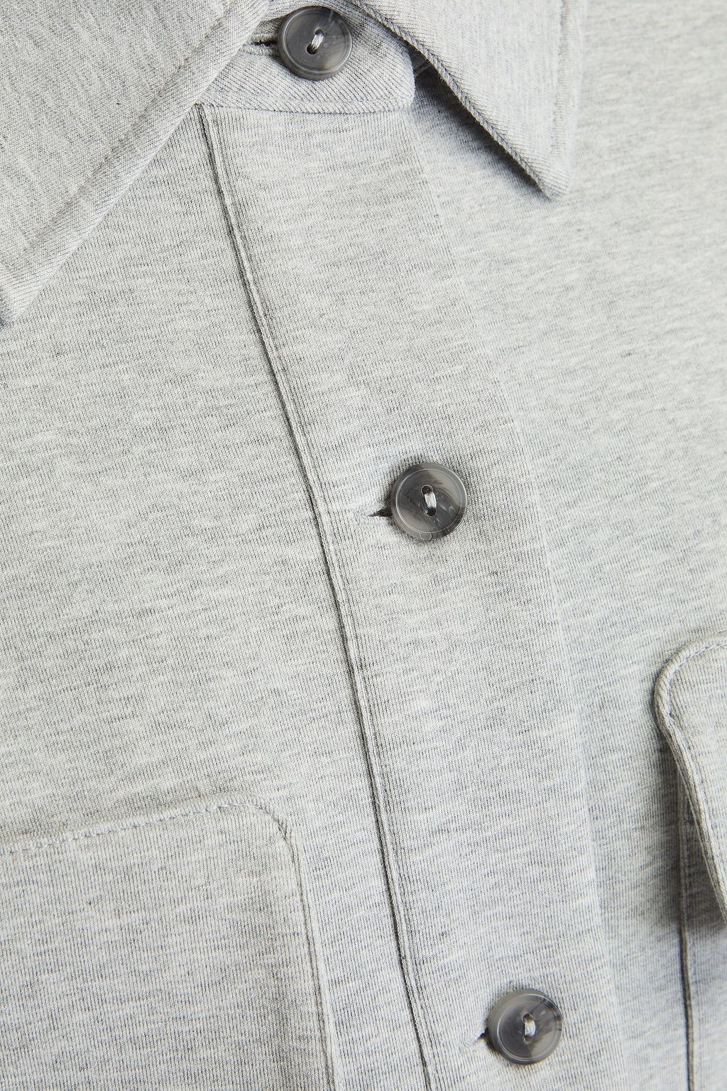 VINCE. Cropped Jacke aus Jersey aus einer Stretch-Baumwollmischung