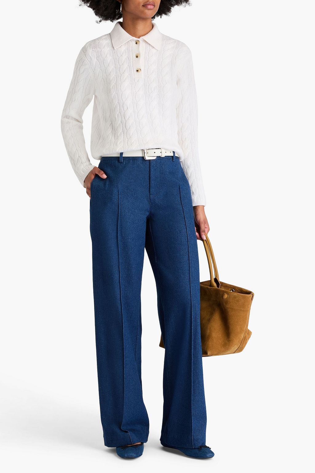 VINCE. High-rise wide-leg jeans