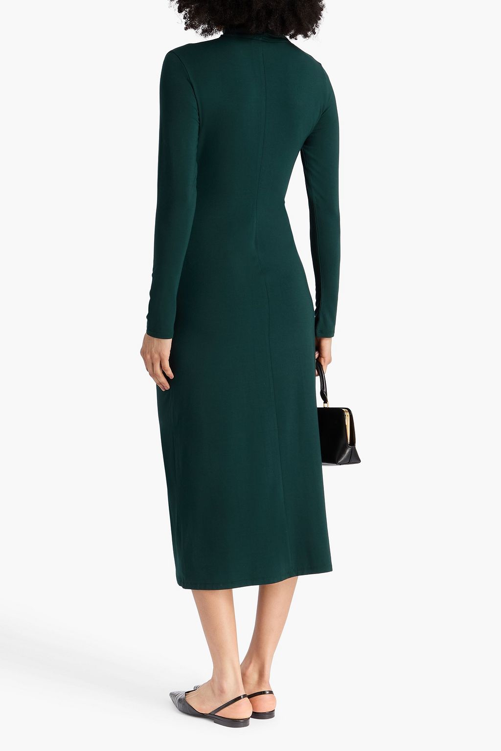VINCE. Midikleid aus Stretch-Jersey