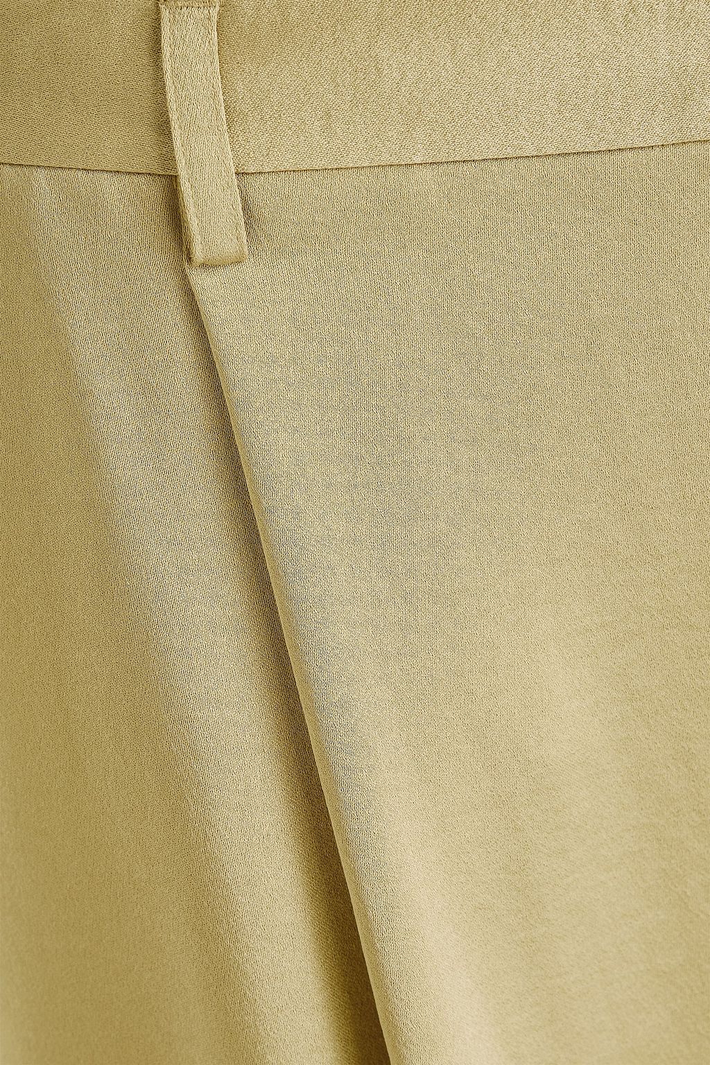 VINCE. サテンクレープ キュロット プリーツ入り