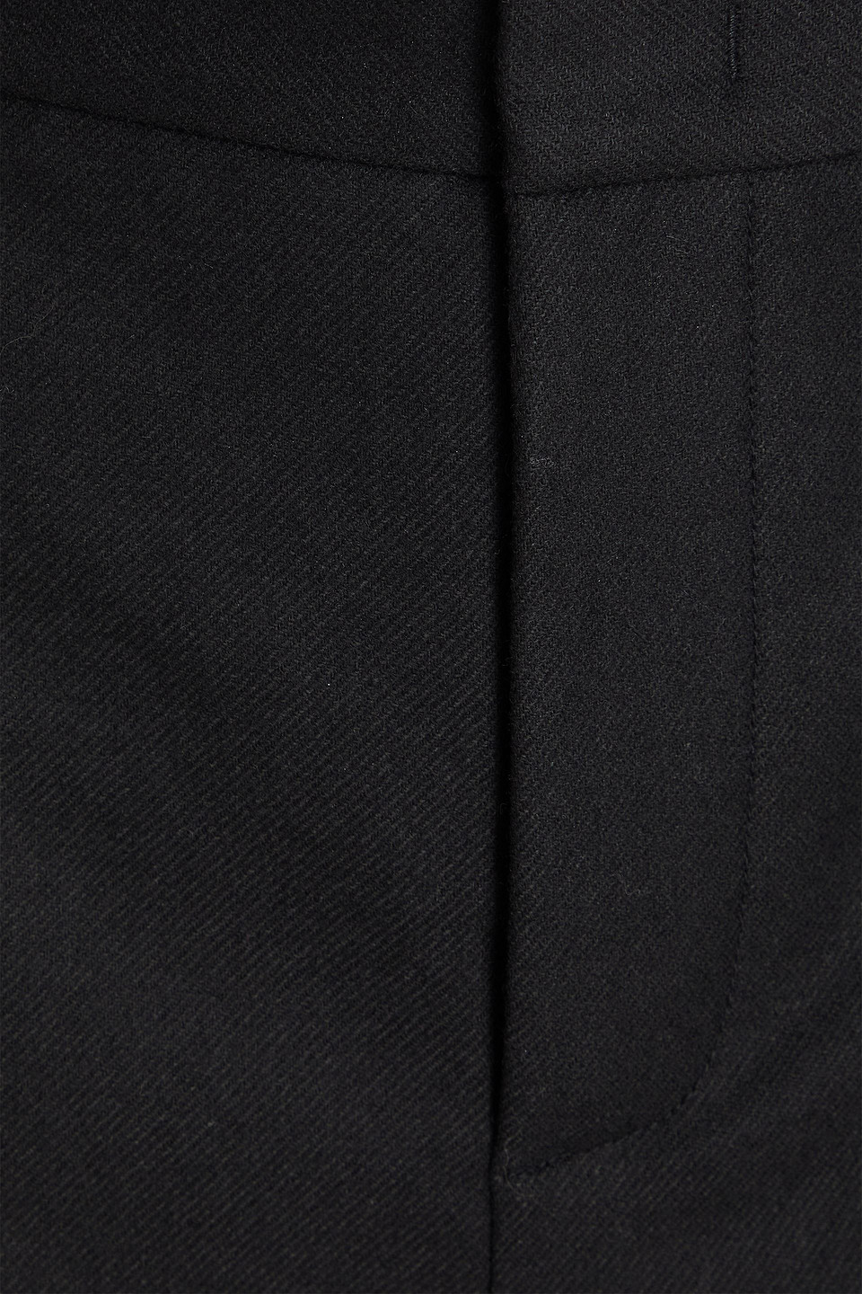 Vince Wool-blend Flannel Culottes In Black