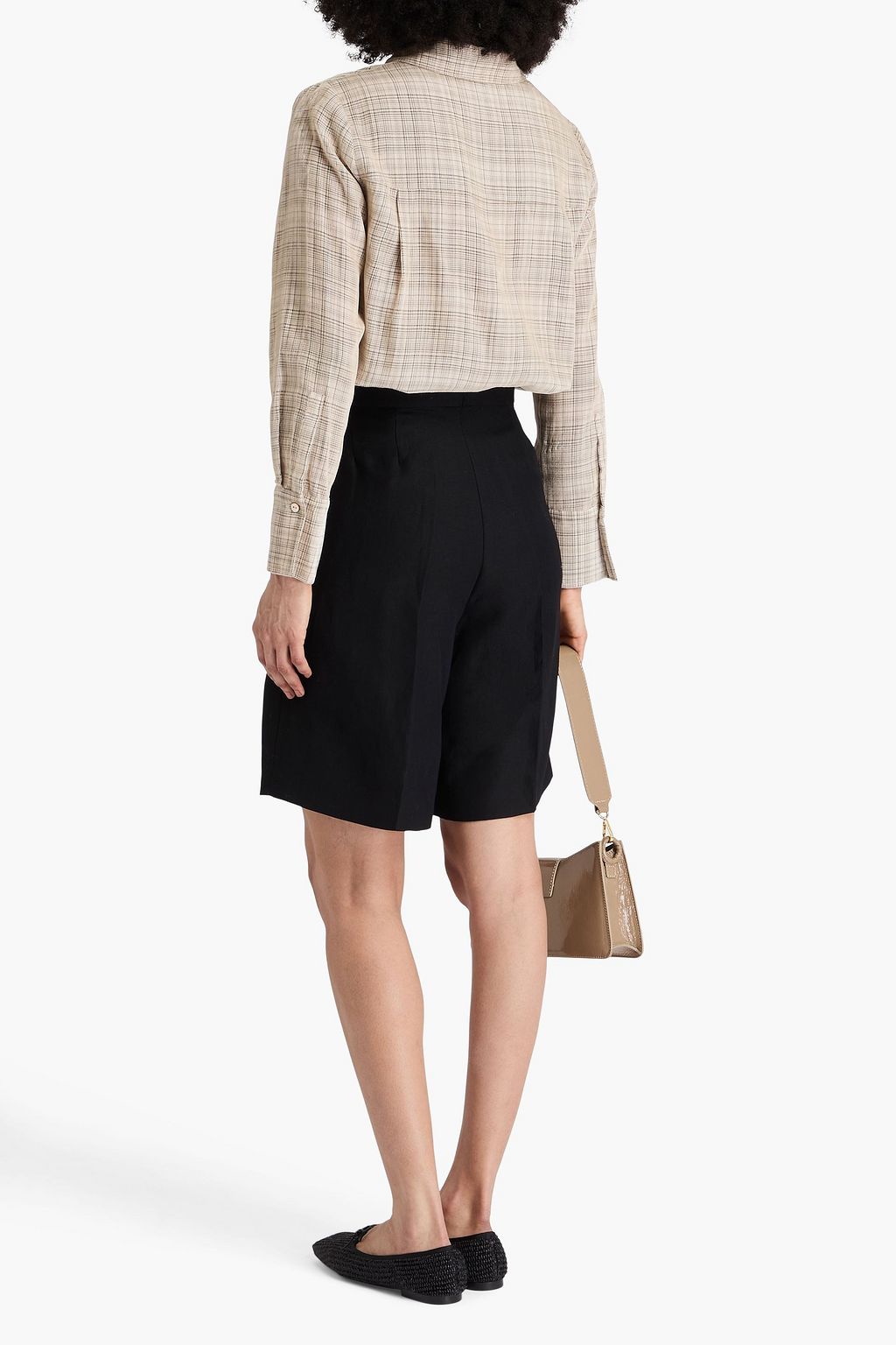 VINCE. Checked woven shirt
