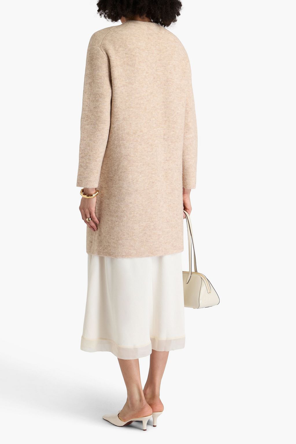 VINCE. Brushed knitted coat