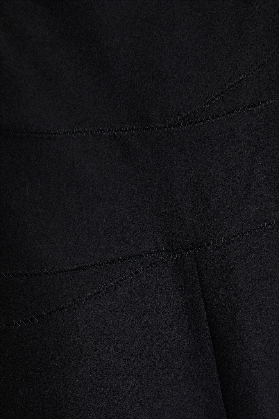 Vince Square Neck Crossover Detail Virgin Wool Blend Dress In Black