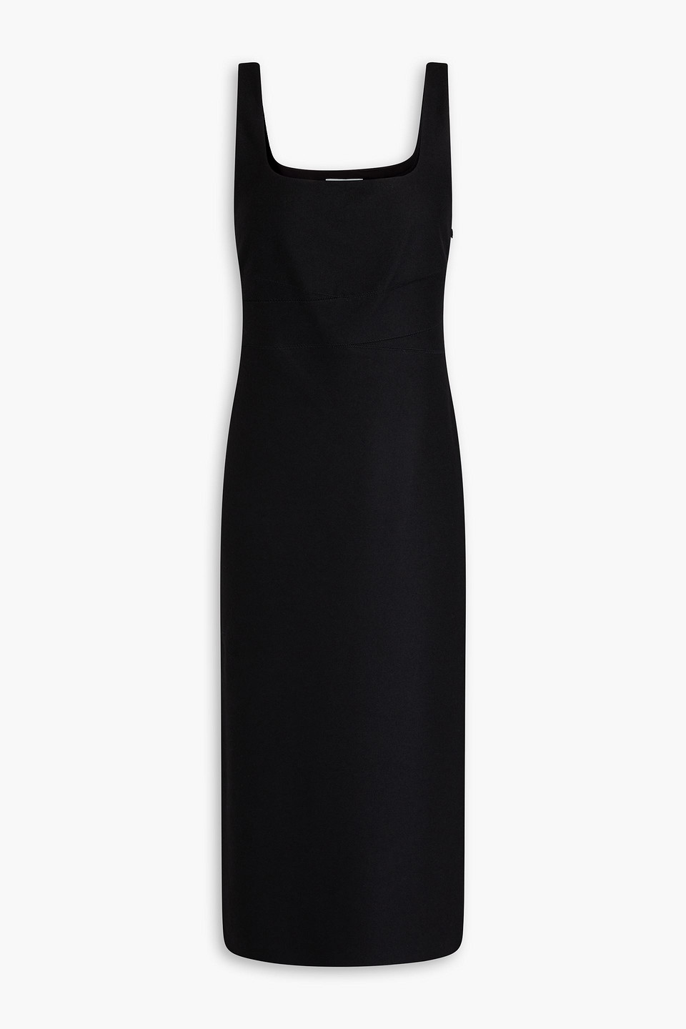 Vince Wool-blend Flannel Midi Dress