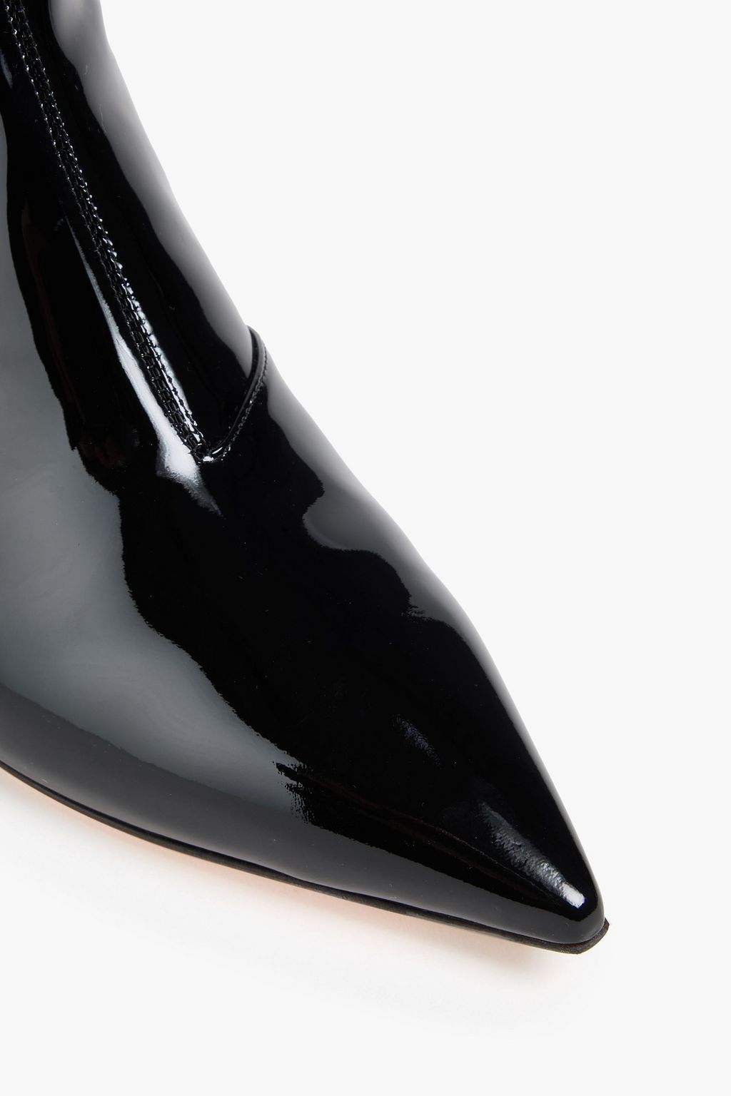 ROGER VIVIER Très Vivier buckled patent-leather ankle boots