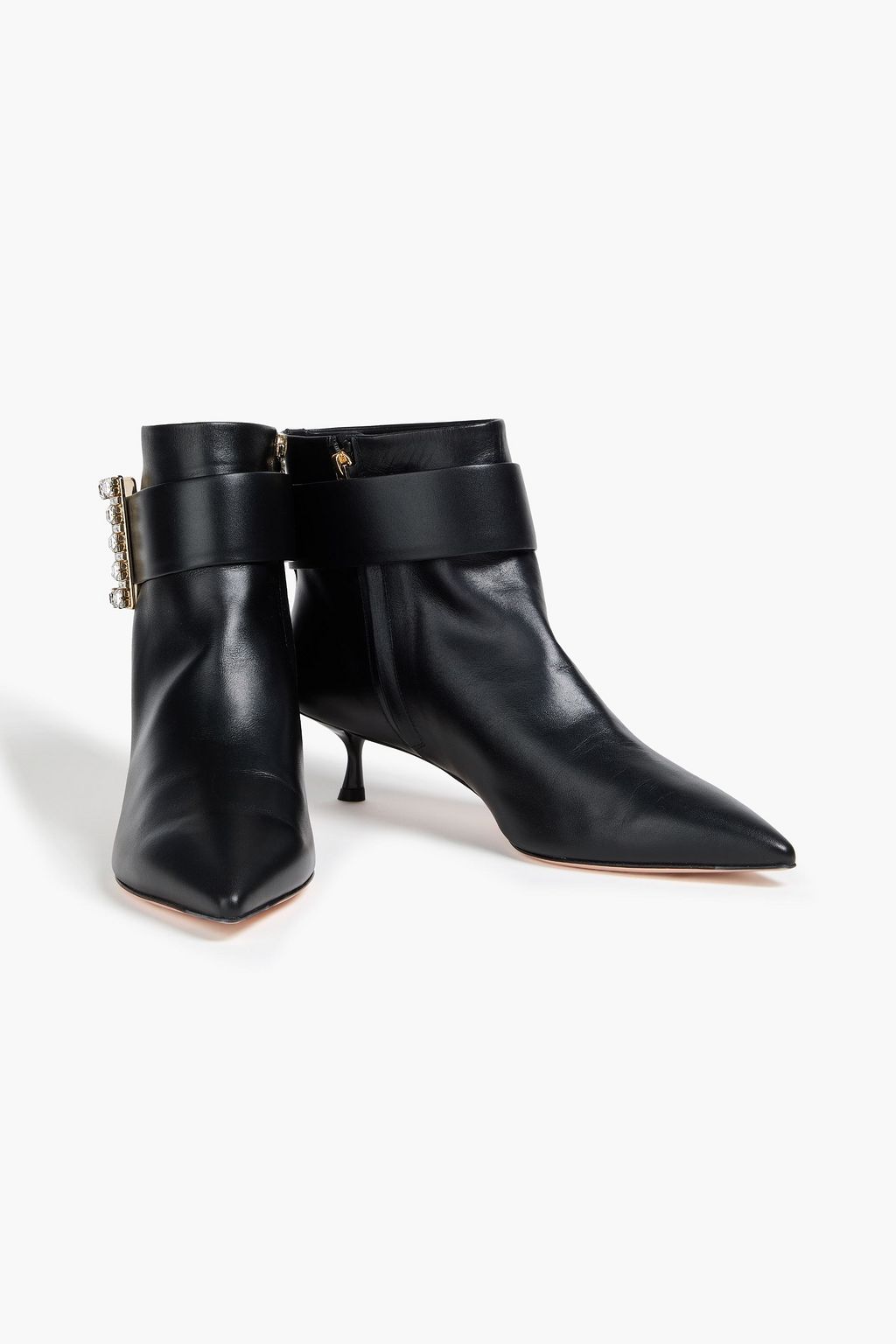ROGER VIVIER Buckled leather ankle boots