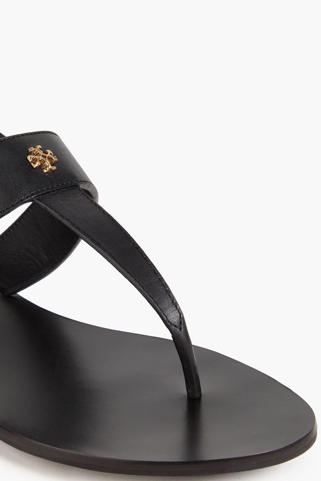TORY BURCH Capri embellished leather slingback sandals
