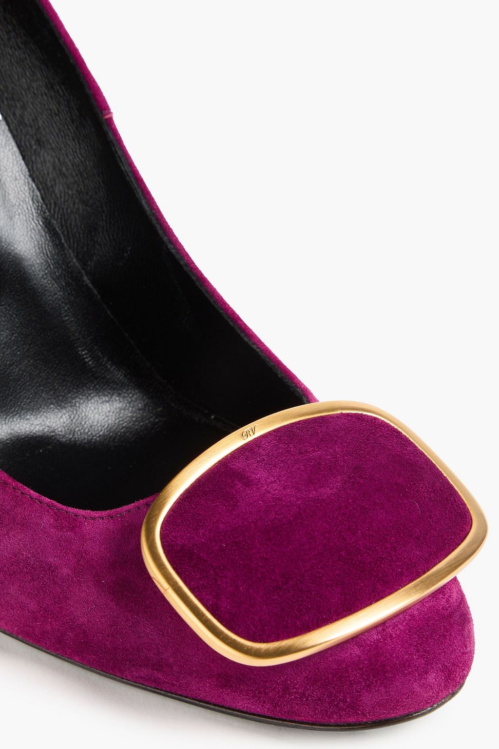 ROGER VIVIER Vertigo buckled suede pumps