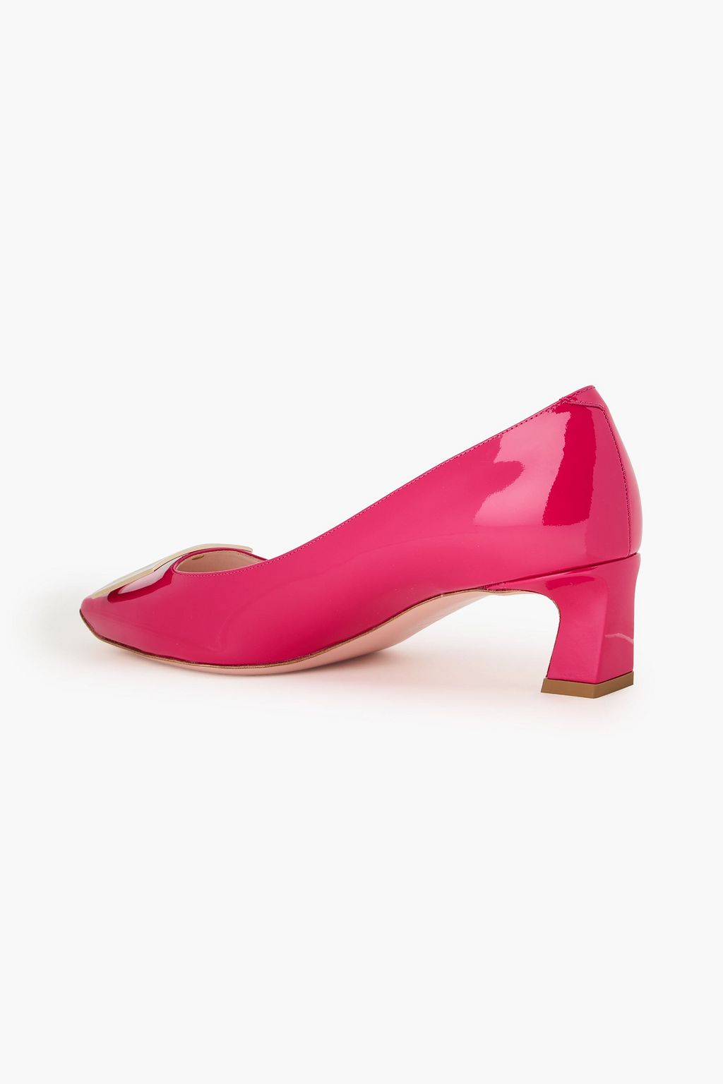 ROGER VIVIER حذاء ’ترومبيت’ بكعب عالٍ من الجلد اللامع