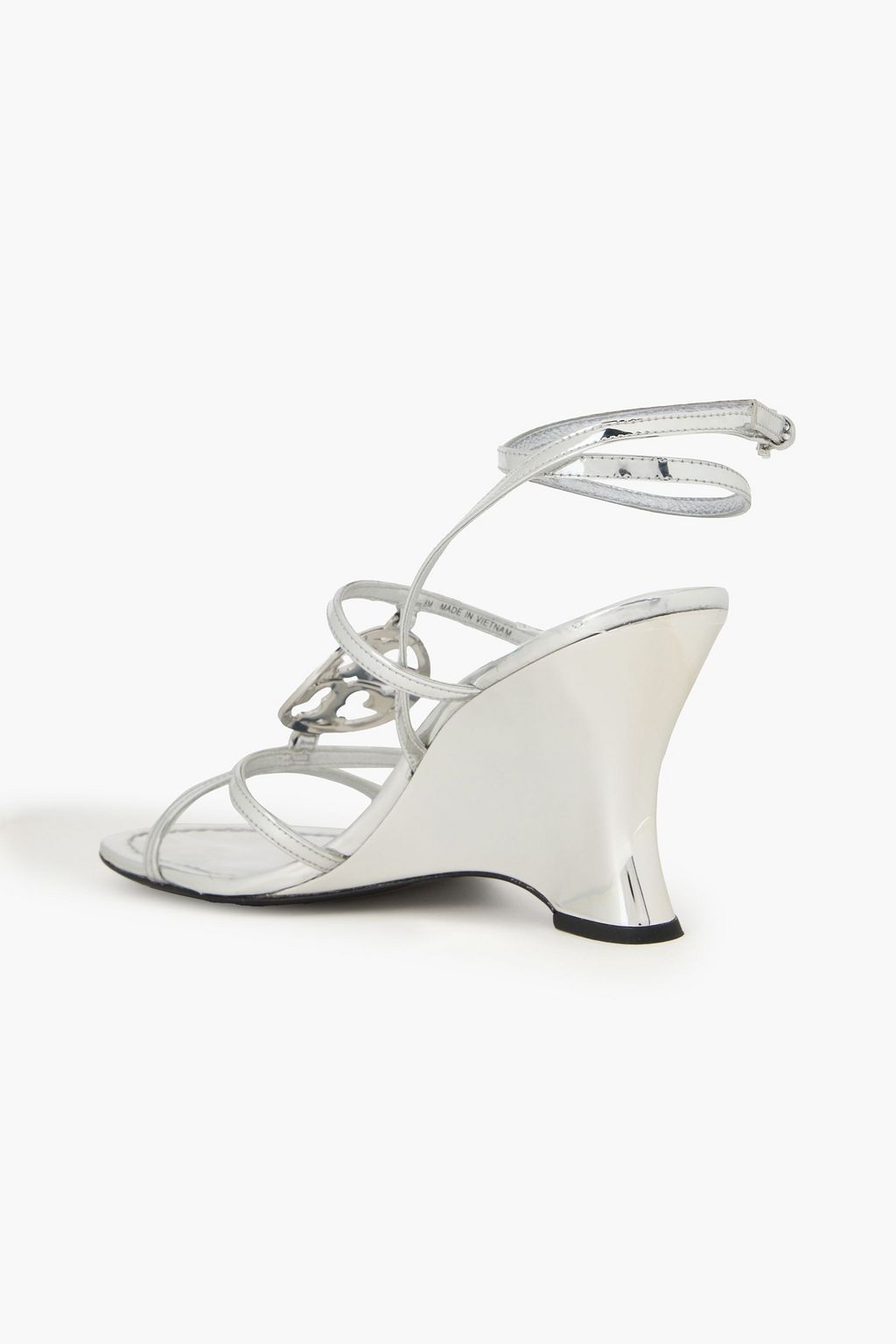 TORY BURCH Miller Capri Wedges mit Metallic-Effekt