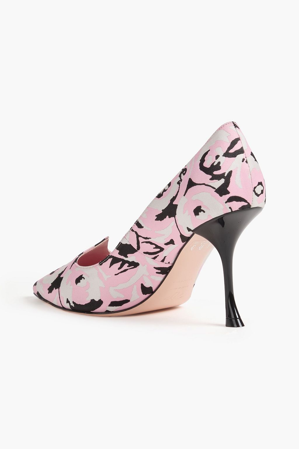 ROGER VIVIER حذاء آي لاف فيفييه بكعب عالٍ من الجاكار