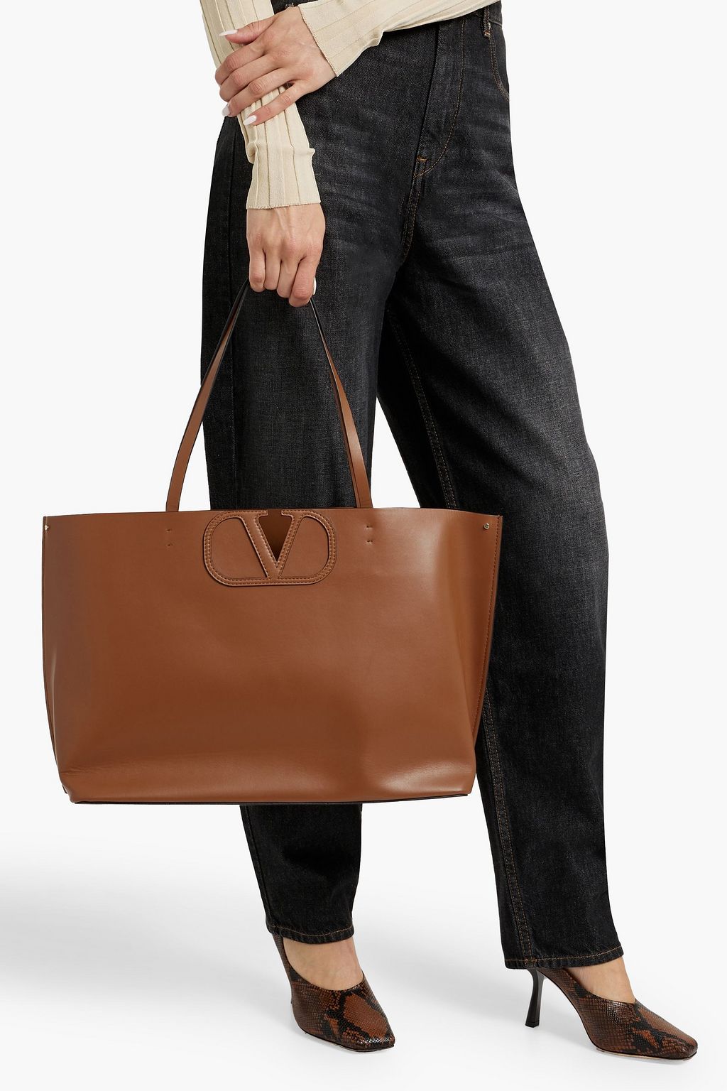 VALENTINO GARAVANI Fillme leather tote