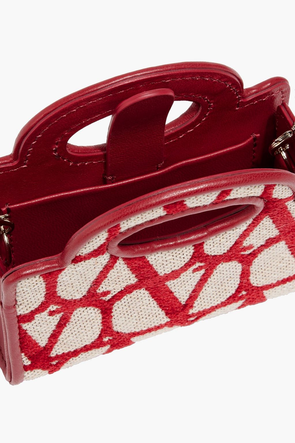VALENTINO GARAVANI Le Troisième micro canvas-jacquard cross-body bag