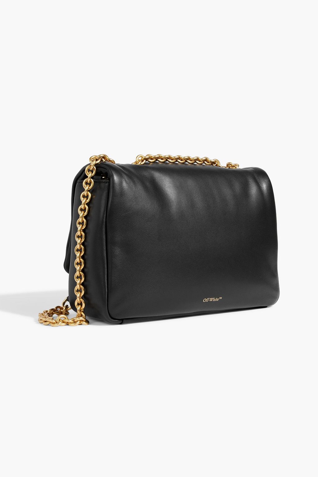 OFF-WHITE™ Jitney embellished padded leather shoulder bag