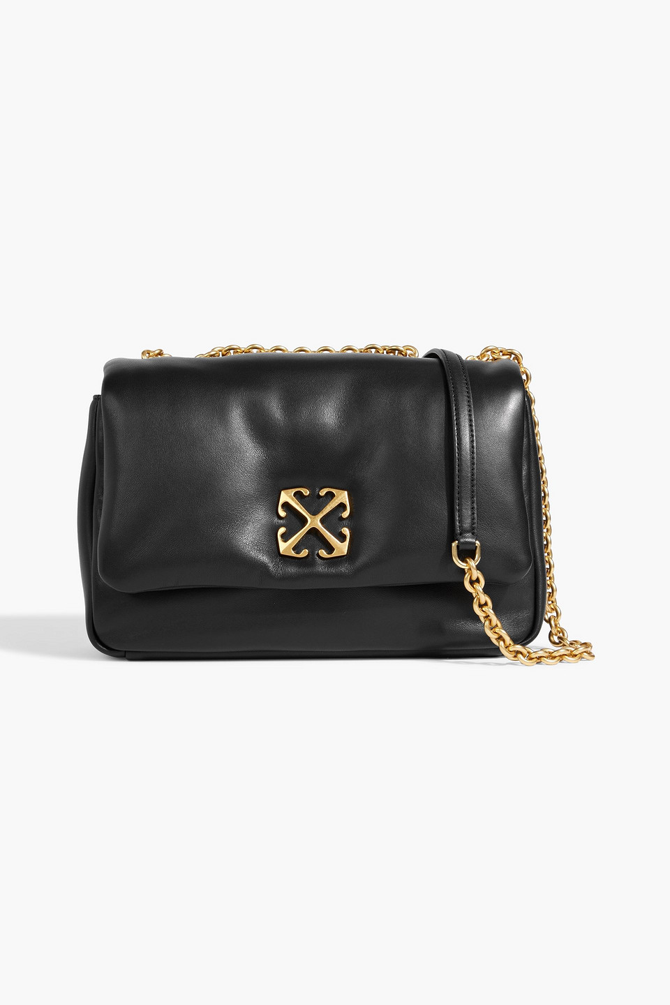 Off-white Jitney Embellished Padded Leather Shoulder Bag