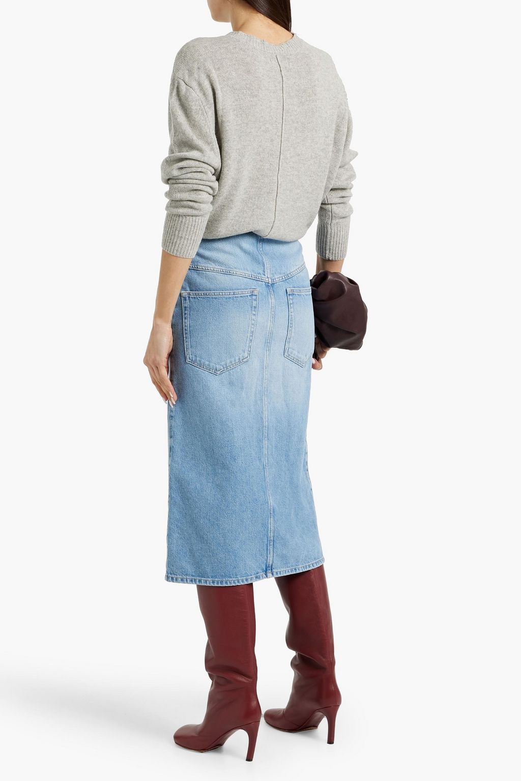 ISABEL MARANT Dipoma denim midi skirt